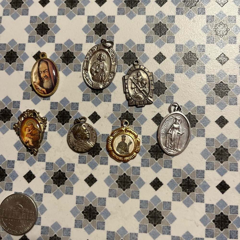 Assorted Vintage Religious Medals
